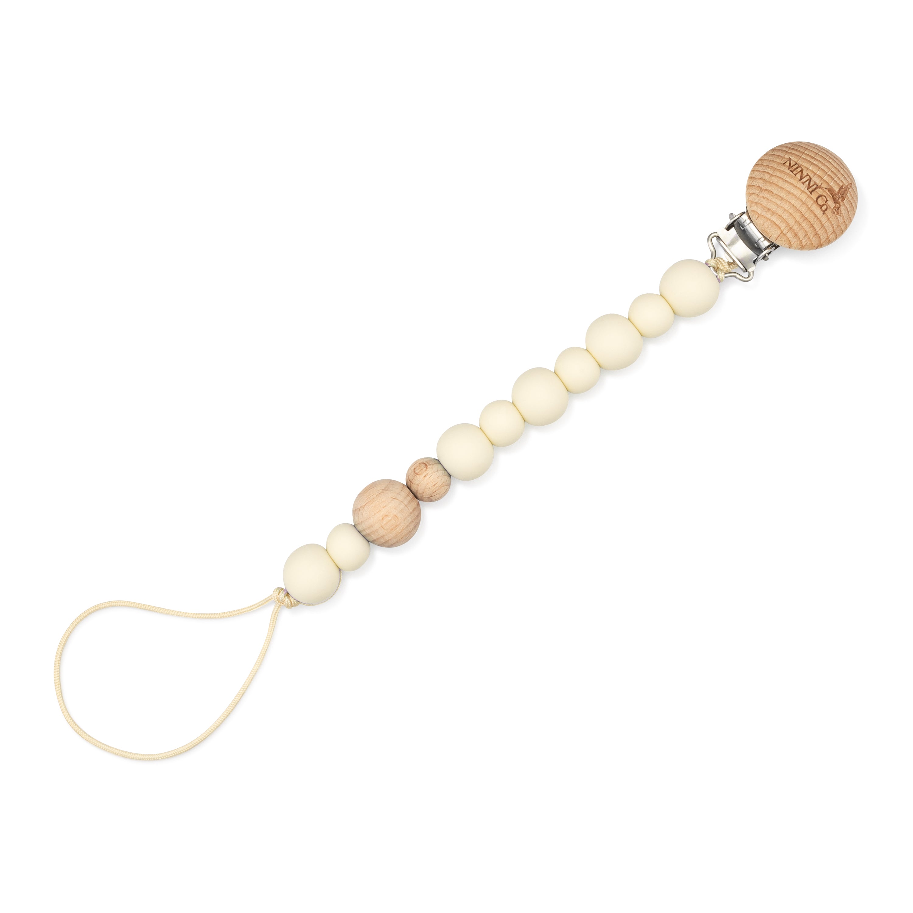 Bubble Pacifier Clip Cream Bubble Pacifier Clip Cream