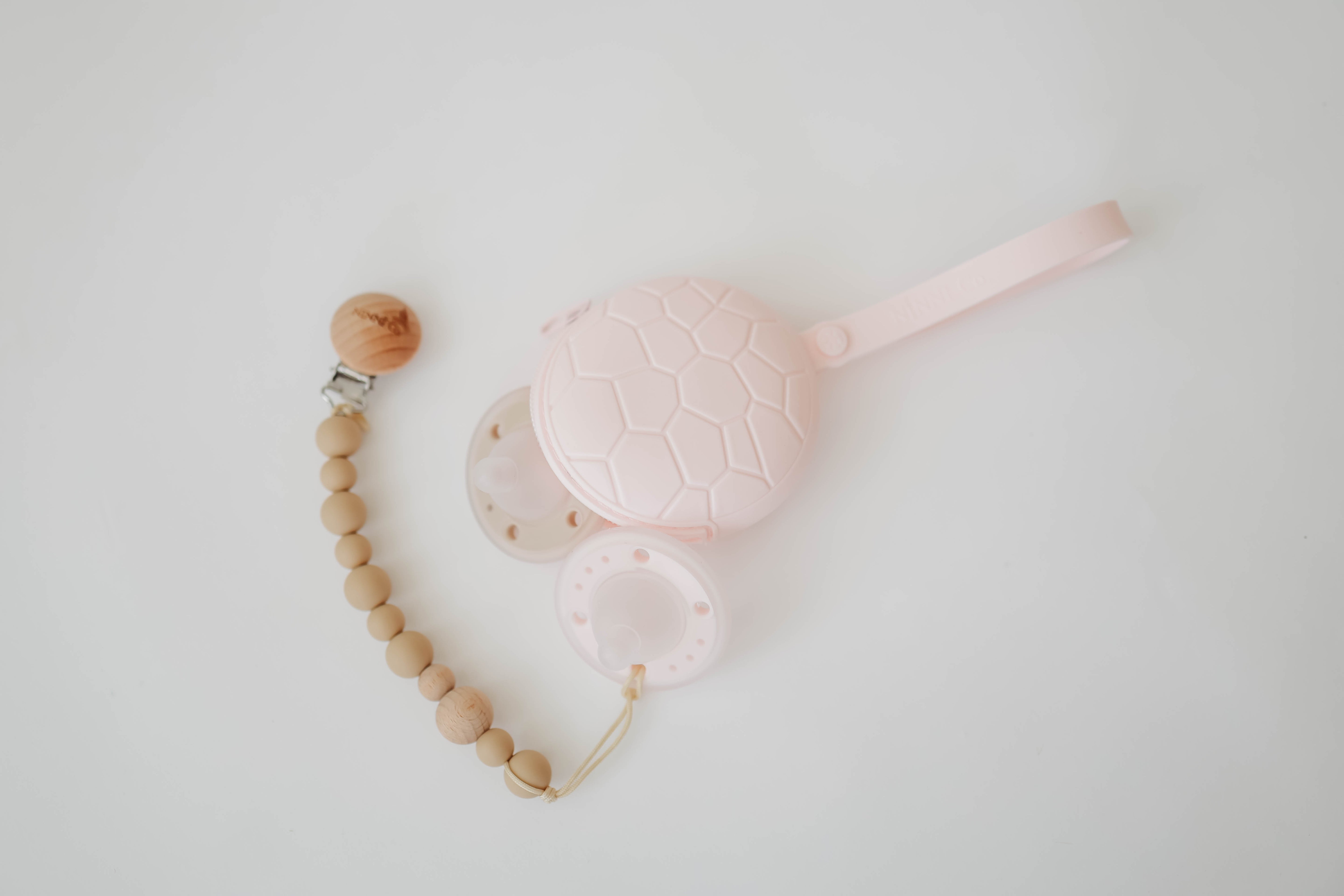 BPA Free Silicone Pacifier Case in Rosewater - Ninni Co.