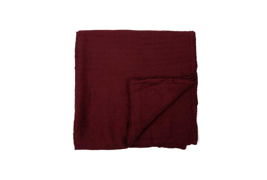 Swaddle Blanket - Maroon