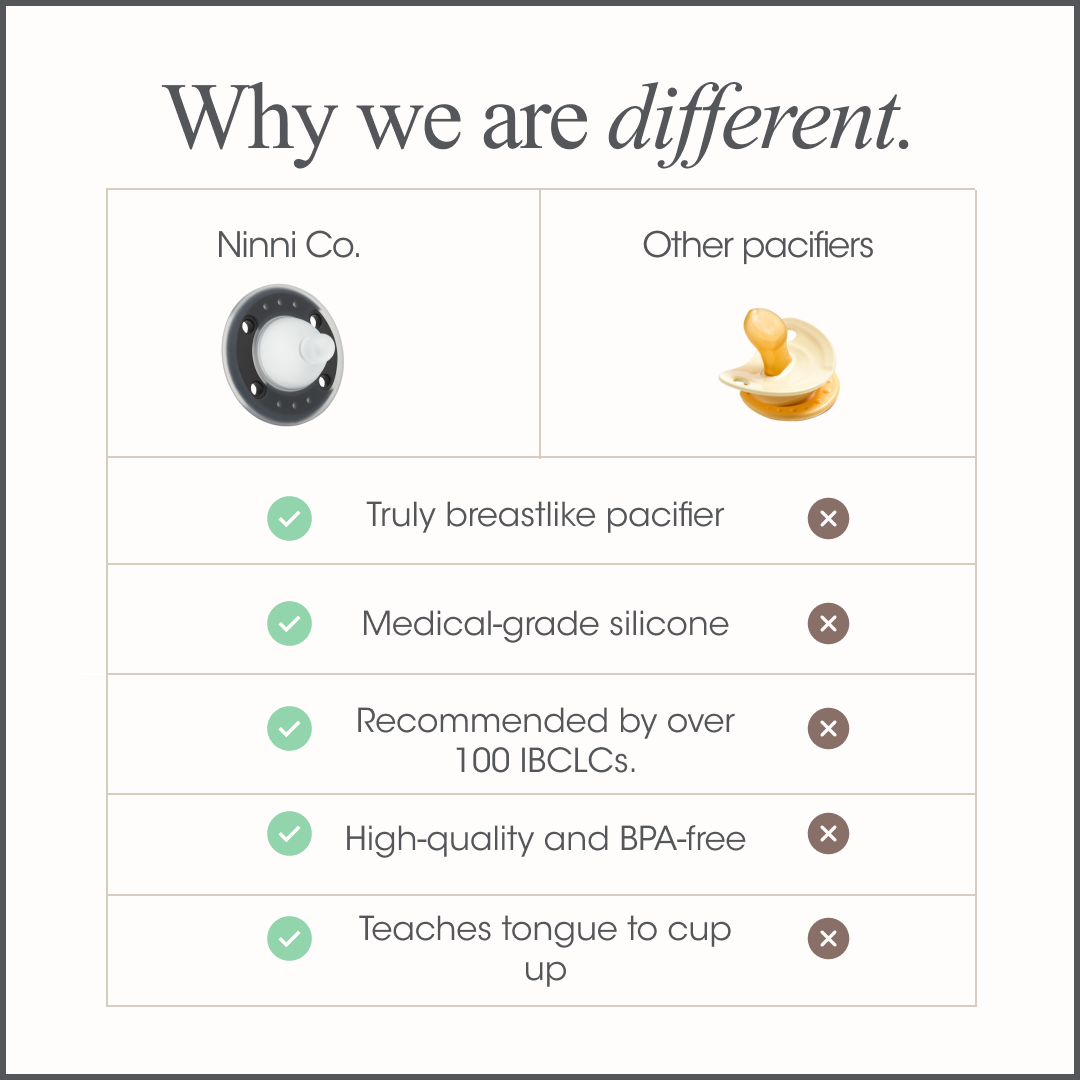 Ninimo Pacifier Ninni Co. Pacifier Oatmeal 2 Pack - 100% Silicone