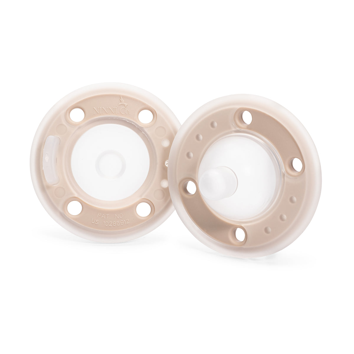Ninimo Pacifier Ninni Co. Pacifier Oatmeal 2 Pack - 100% Silicone