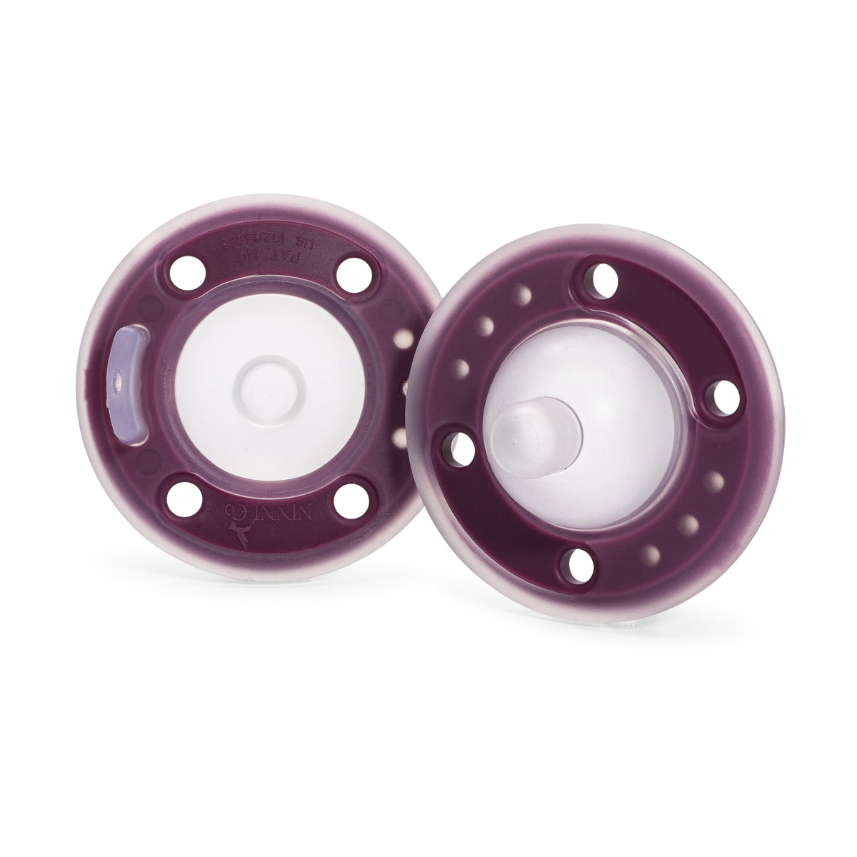 Ninimo Pacifier Ninni Co. Pacifier Plum 2 Pack - 100% Silicone