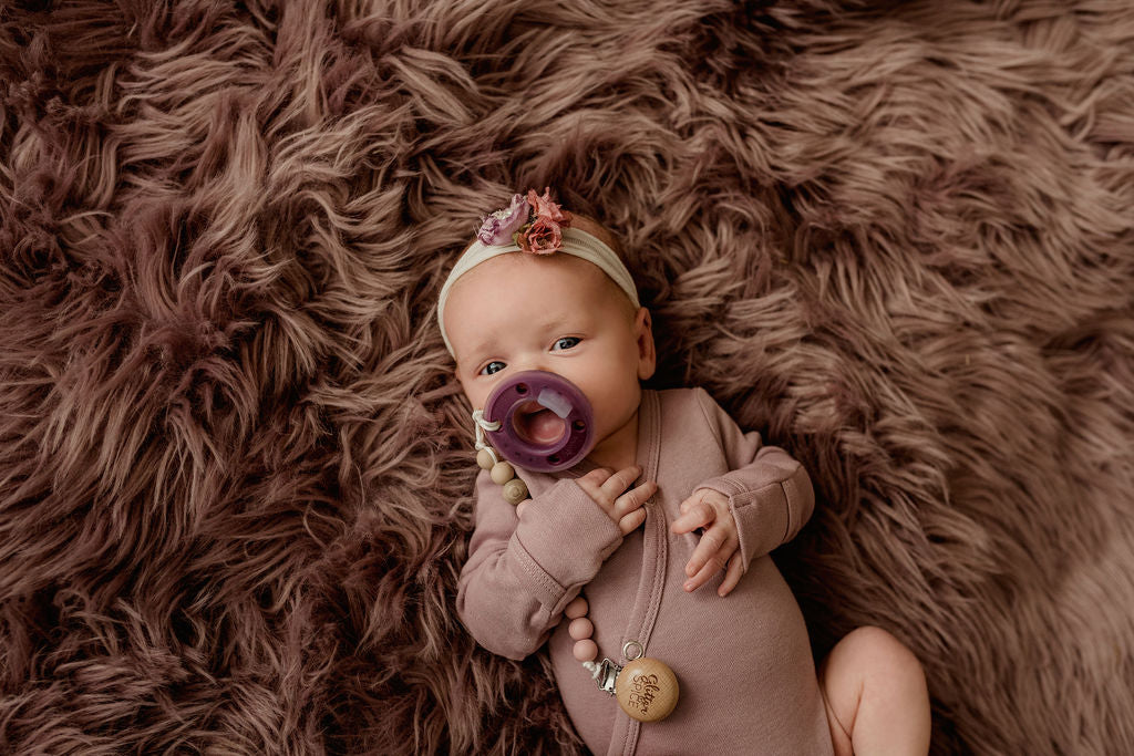 Ninimo Pacifier Ninni Co. Pacifier Plum 2 Pack - 100% Silicone